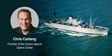 Chris Carberg, founder of the Camp Lejeune Claims Center
